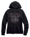 Embellished Scroll Skull Hoodie