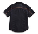 Mens Vented Performance Willie G Skull Short Sleeve Woven Shirt