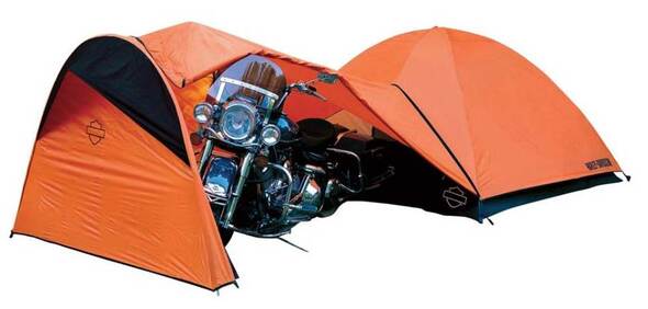 Dome Tent w/ Vestibule Motorcycle Storage