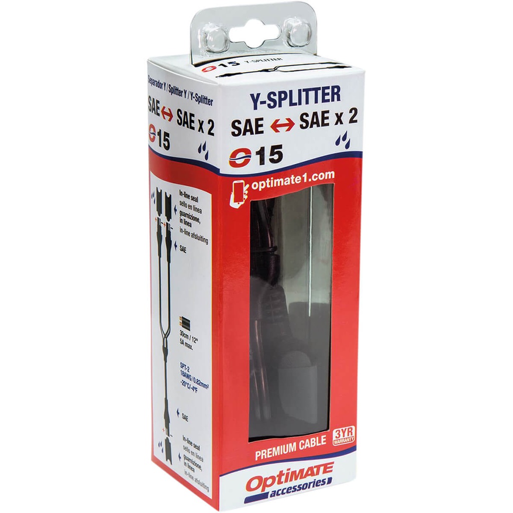 Y-Splitter, SAE Inn, 2x SAE Ut