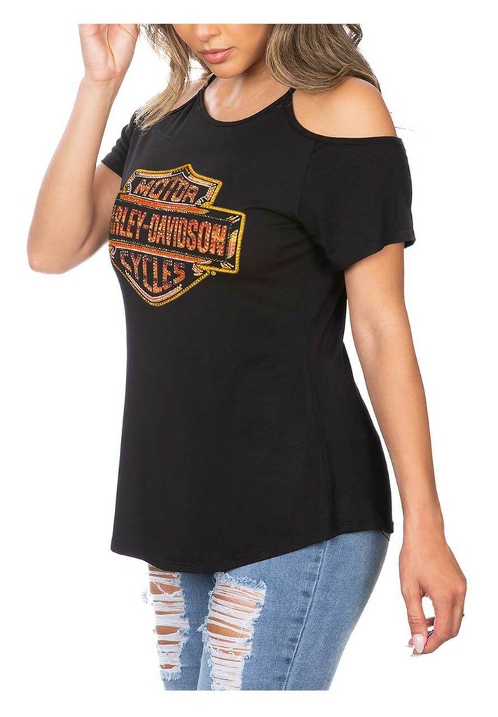 Fire Up B&amp;S Cold Shoulder Short Sleeve Tee