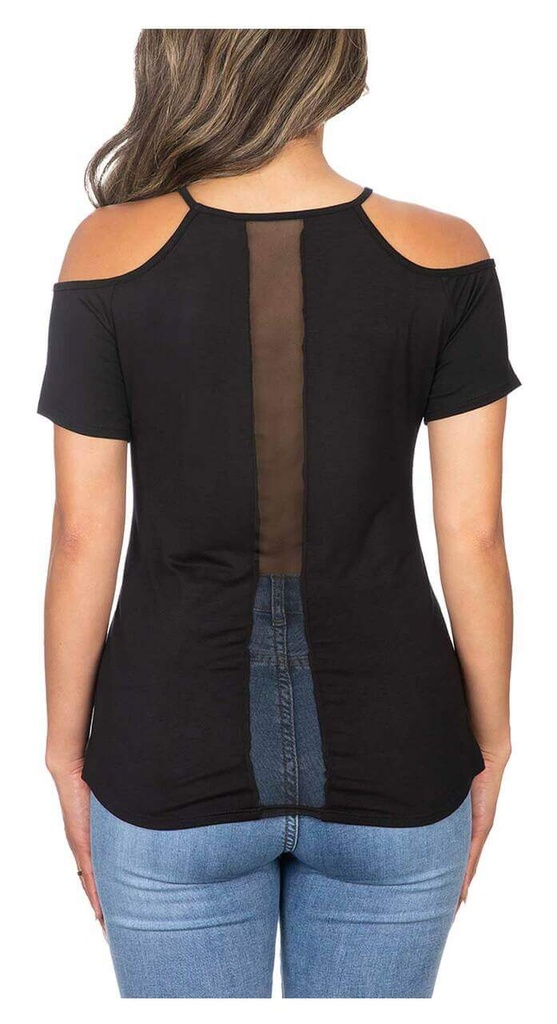 Fire Up B&amp;S Cold Shoulder Short Sleeve Tee