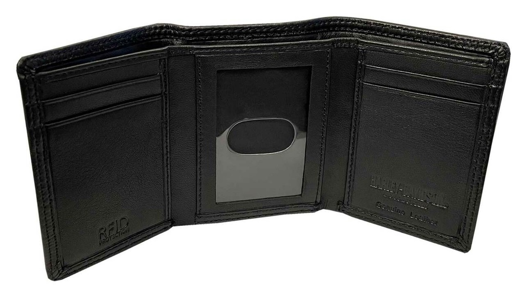 Classic B&amp;S Tri-Fold Leather Wallet Boxed Gift Set