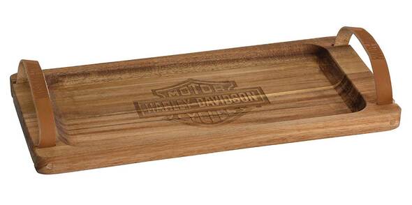 Wooden Serving Board Engraved Bar &amp; Shield Logo