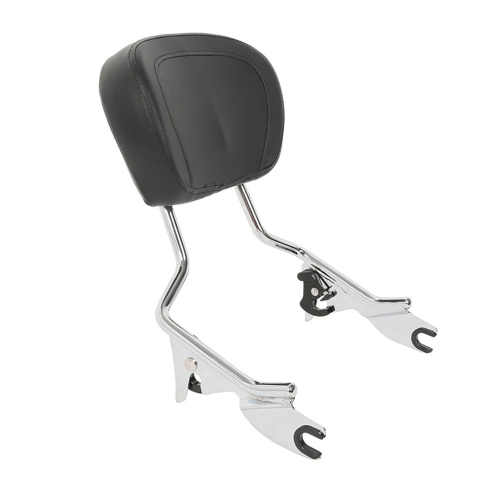 Detachable Backrest Sissy Bar W/Pad For Harley Touring FLHR FLHX FLHT FLTR 2009-2019