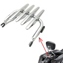 Chrome Detachable Sissy Bar Luggage Rack For Harley Touring Road Glide 09-20