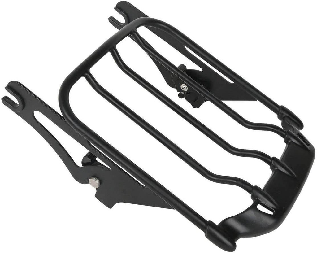 Black Motorcycles Two-UP Air Wing Luggage Rack Mounting Fits for Harley Touring Street Glide FLHX 2009-2020