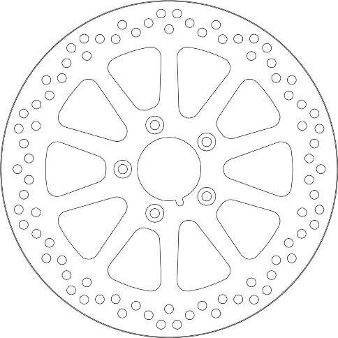 1 Piece Brake Disc 11,8&quot;/300mm 2,22