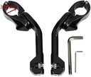 1.25&quot; 32mm Gloss Black Highway Long Angled Peg Mount Kit Fits For Harley Davidson