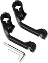 1.25&quot; 32mm Gloss Black Highway Long Angled Peg Mount Kit Fits For Harley Davidson