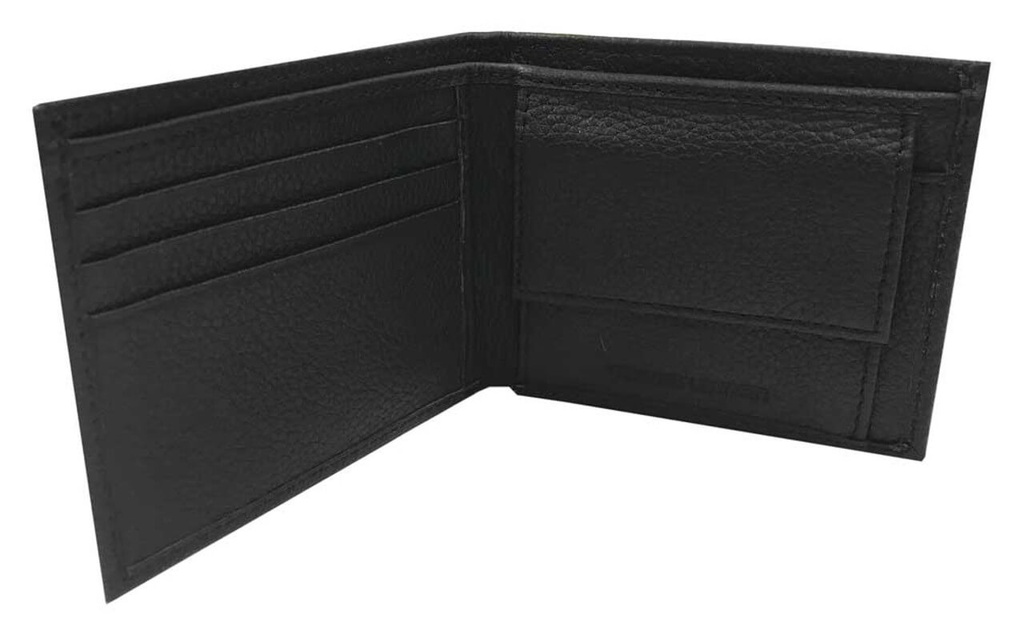 B&amp;S Embossed Pocketed Billfold Leather Wallet