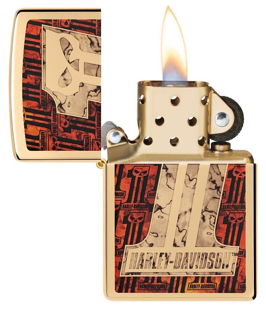 #1 Skull Brass Lighter