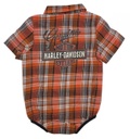 Infant Boys' Brushed Button Plaid Creeper