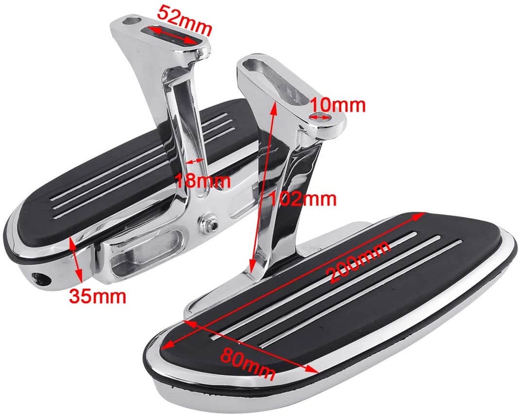 Passenger Footboard Floor Board Fit For 1993-2022 Harley Streamline Touring Road King Glide Street Glide Electra Glide Road King CVO Road Glide