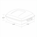Chopped Tour Pack Trunk Backrest Pad Detachable Mounting Rack Fit For Harley Touring Road King Road Street Electra Glide 1997-2008