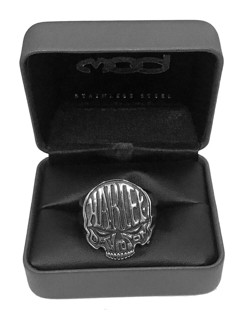 Calavera H-D Skull Stainless Steel Ring