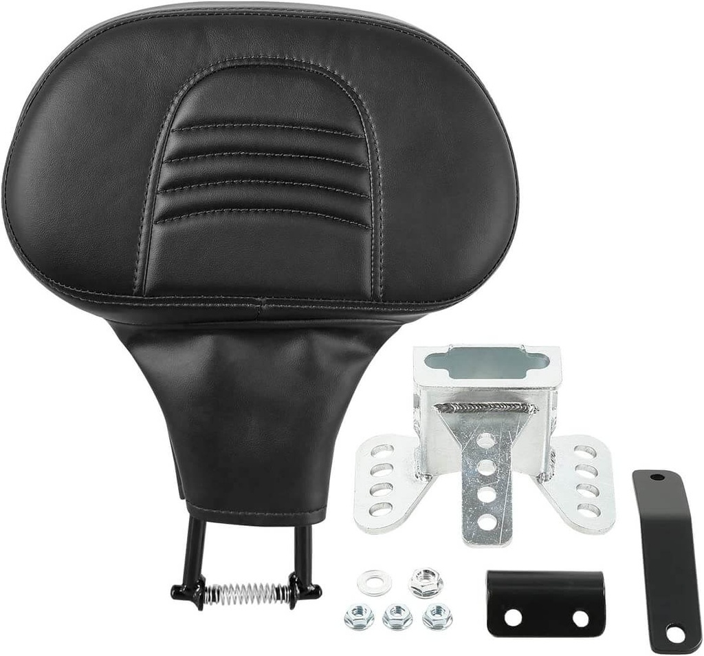 Detachable Adjustable Plug-in Driver Rider Backrest Pad For Harley Touring Road King CVO Street Electra Glide 2009-2022