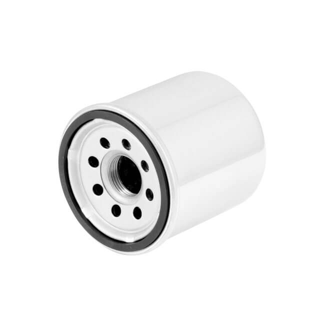 Spin-On Oil Filter w/ Top Nut, Chrome