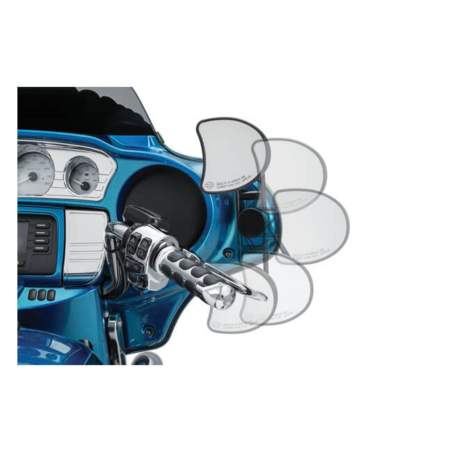 Batwing Adjustable Drop Mirror Mount, Black, 14-23 FLHX Street Glide