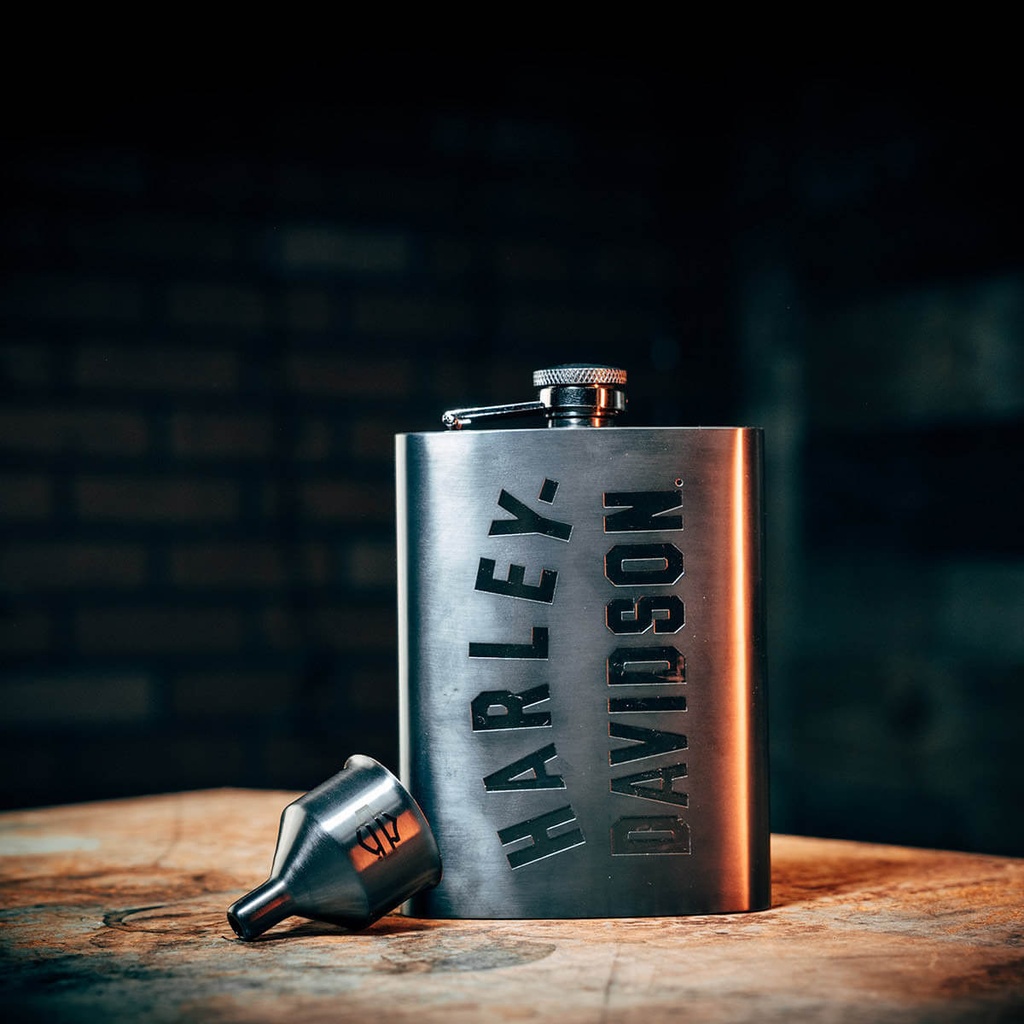 H-D Matte Black Flask