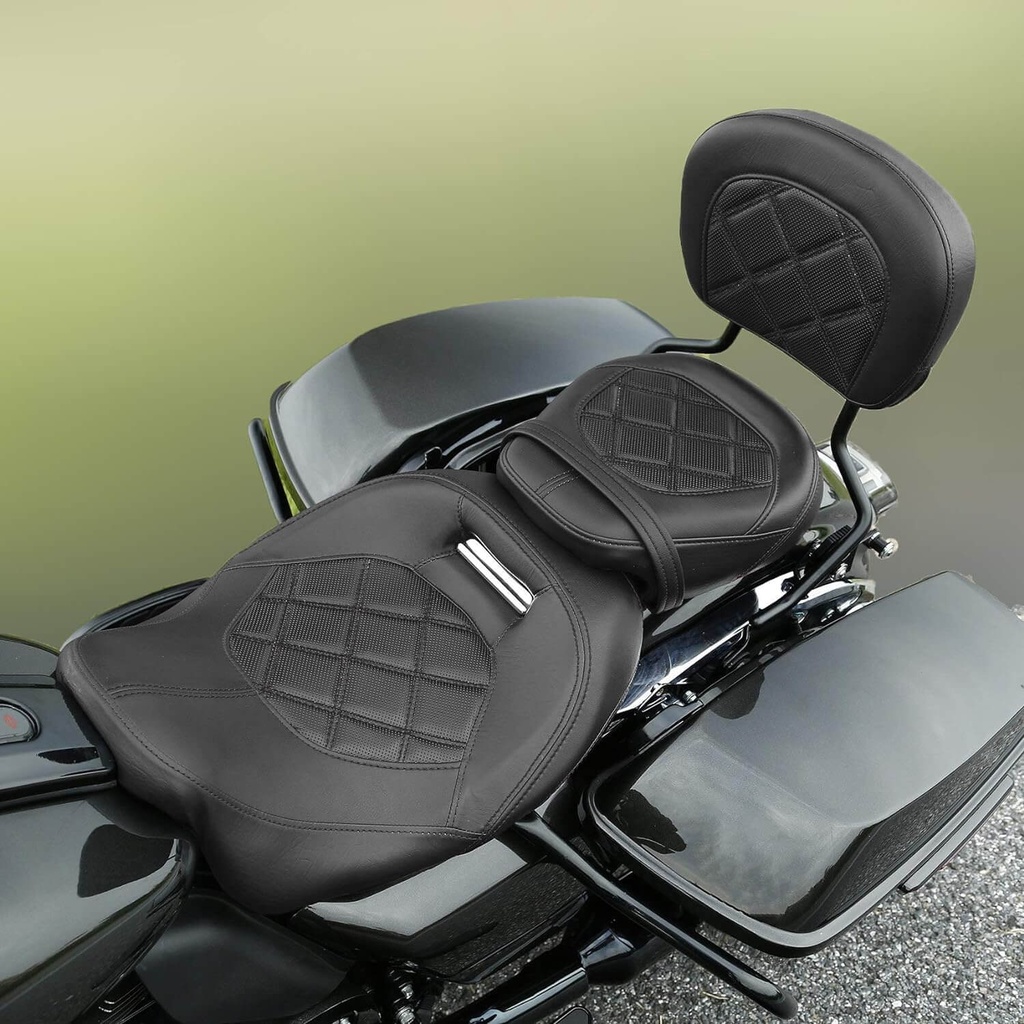 Passenger Backrest Pad for HD Touring 1984-2020