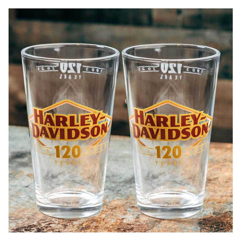 120th Anniversary Logo Pint Glass Set, Limited Edition