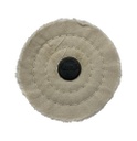 4″ Shank Mounted Cotton Buffing Wheel 50-Ply