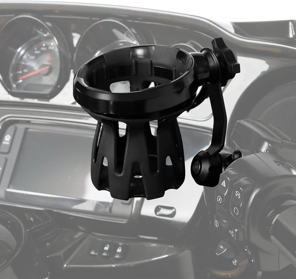 Universal Handlebar Mount Drink Cup Bottle Holder Fit For Harley Touring Dyna