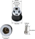 Backrest Quick Release Spool Mounting Kit Fit For 2021-2024 Indian Challenger Dark Horse 2017-2024 Roadmaster 2018-2020 Chieftain Classic