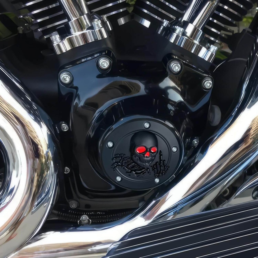 Derby Timer Timing Engine Cover, Black, for Twin Cam Touring Road King Electra Glide FLHR FLHX FXST Dyna Softail 1999-2013
