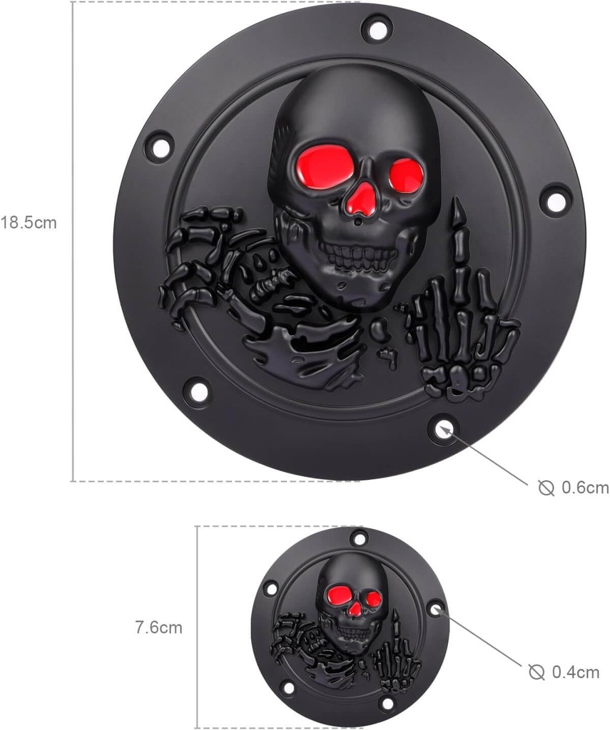Derby Timer Timing Engine Cover, Black, for Twin Cam Touring Road King Electra Glide FLHR FLHX FXST Dyna Softail 1999-2013