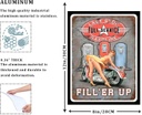 Last Stop Garage Pin Up Girl Biker Tin Sign