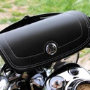 Genuine Leather Handlebar Bag, Black