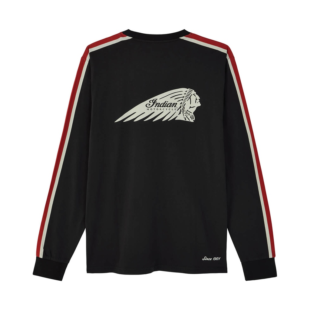 Striped Sleeves Headdress Long Sleeve T-Shirt