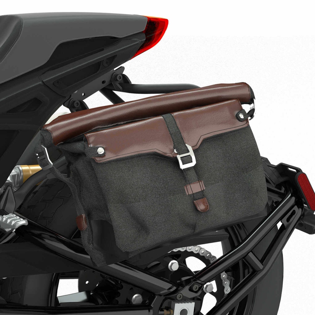 All-Weather Vinyl Messenger Bag with Shoulder Strap