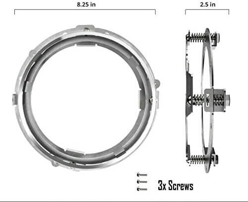 Daymaker 3- 7&quot; og 4,5&quot;, Svart