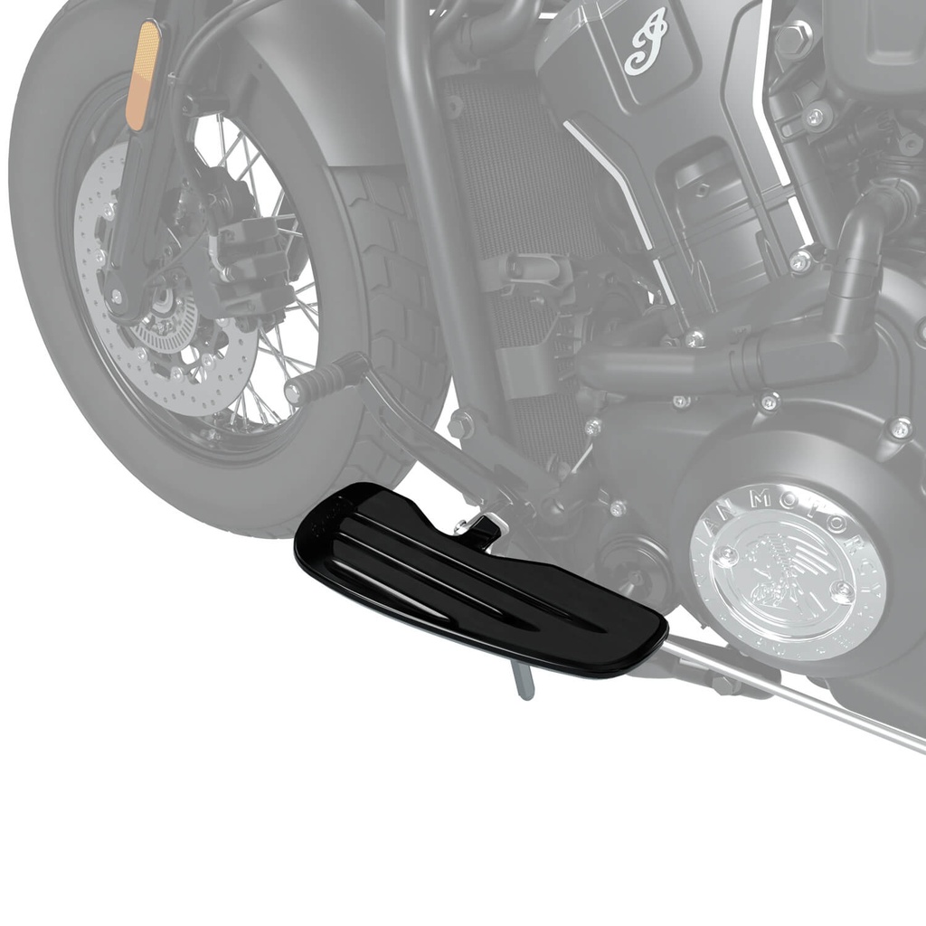 Rider Floorboards with Inlays in Gloss Black, Pair
