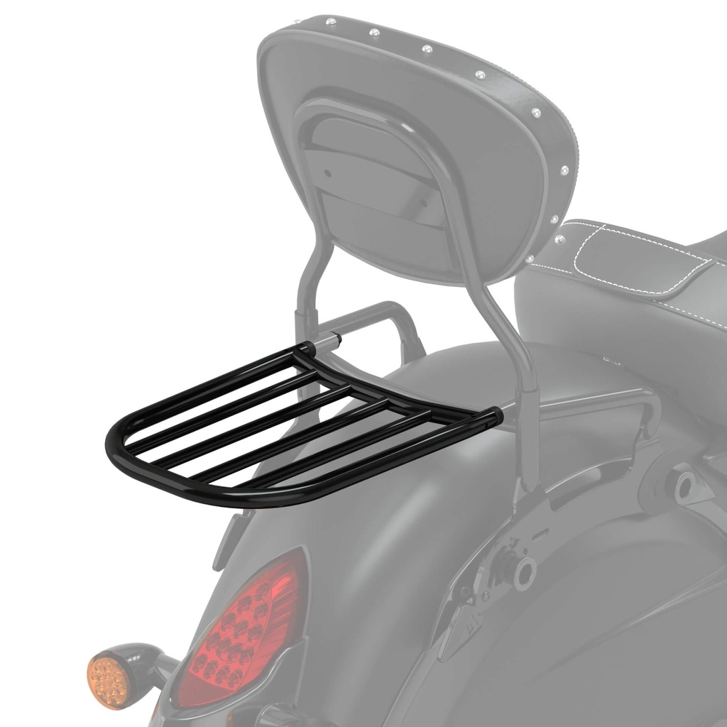 Backrest Luggage Rack, Black