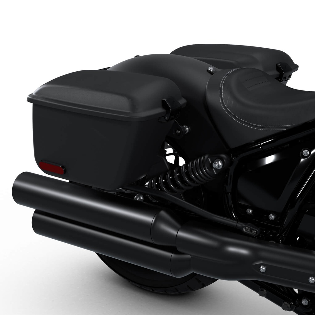 Locking Textured Saddlebags