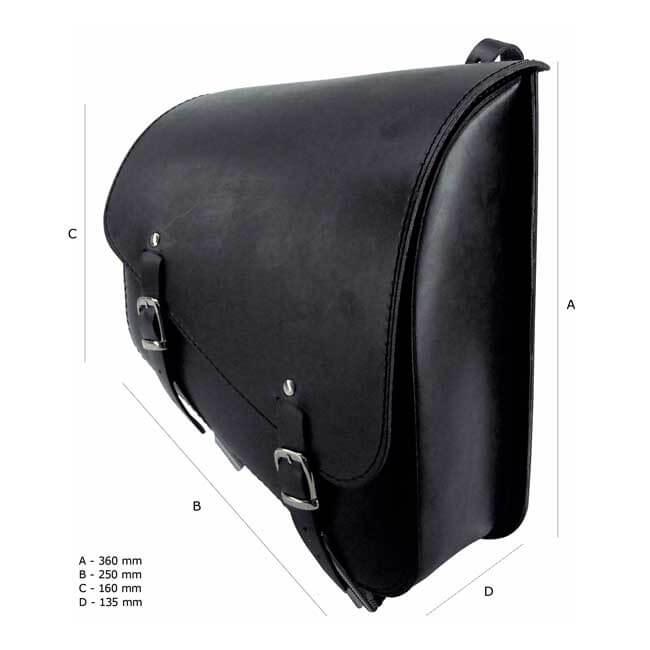 XL Sportster Frame Bag, Smooth, Black