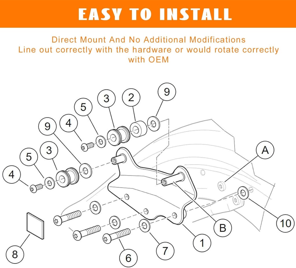 4-Point Docking Hardware Kit for Harley Touring 2009-2013