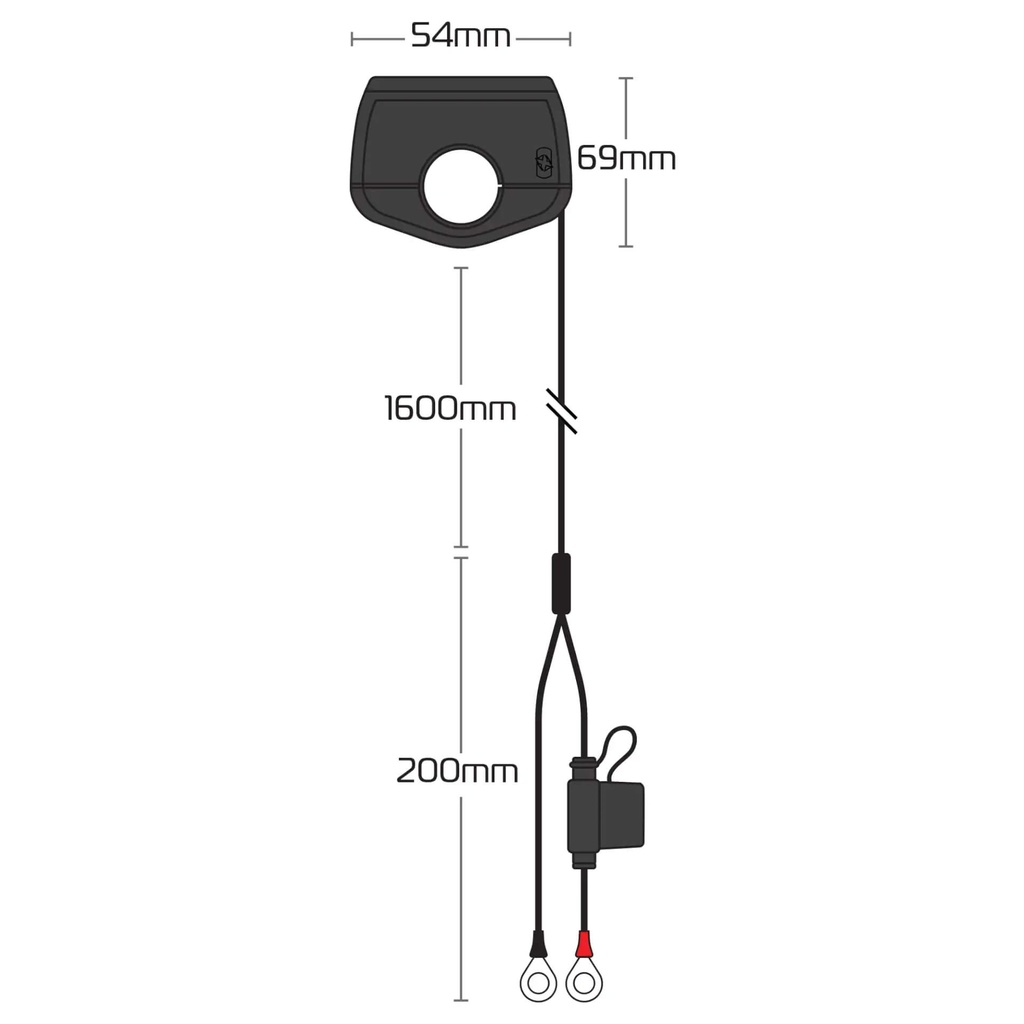 Slimline USB Type-A and Type C 3.0 AMP Charging kit