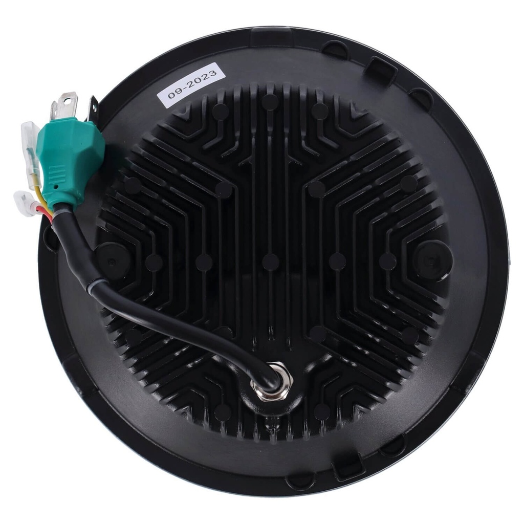7" LED Headlamp Unit, Black