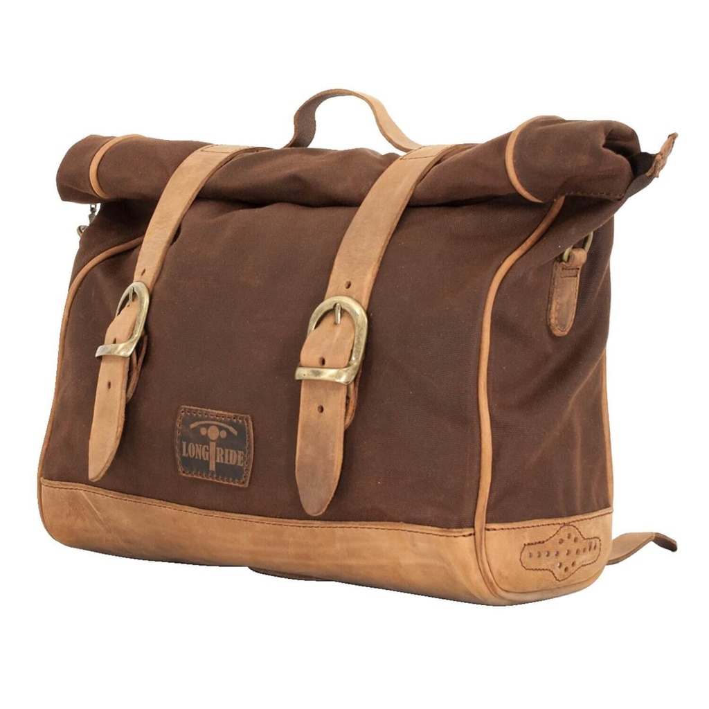 'Old Chopper' Waxed Cotton Saddlebag