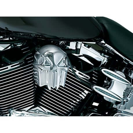 Skull Horn Cover, Chrome