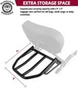 Rear Luggage Rack for Indian 2025 Super Scout Bobber Sport Scout Classic Limited 101 Scout (Black)