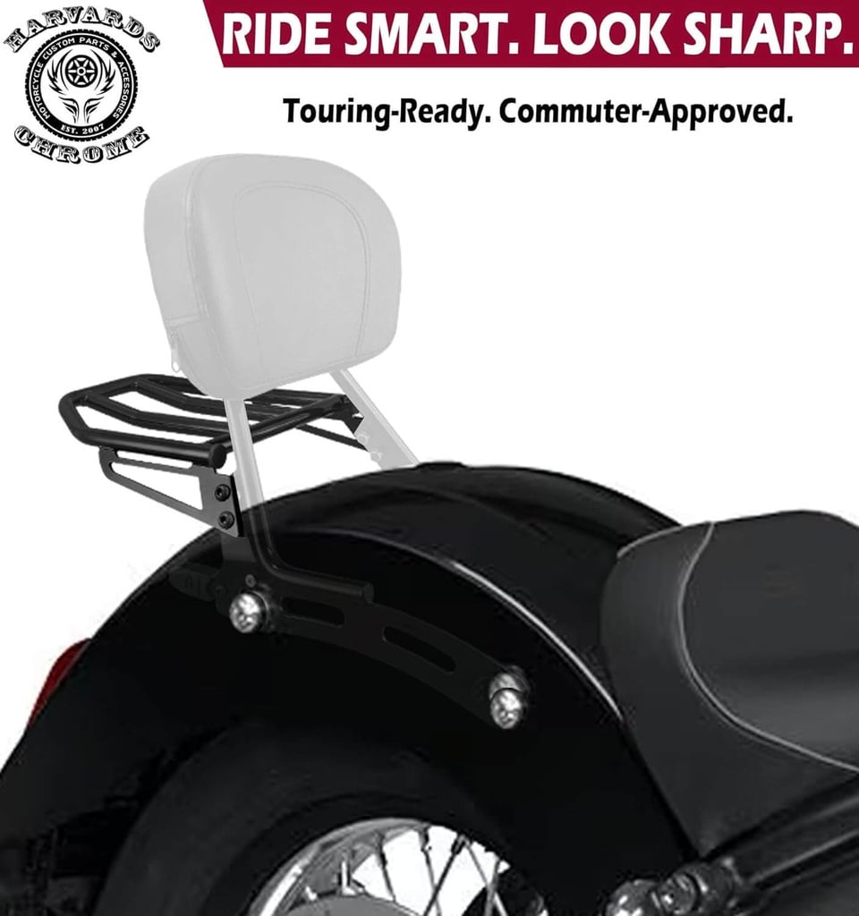 Rear Luggage Rack for Indian 2025 Super Scout Bobber Sport Scout Classic Limited 101 Scout (Black)