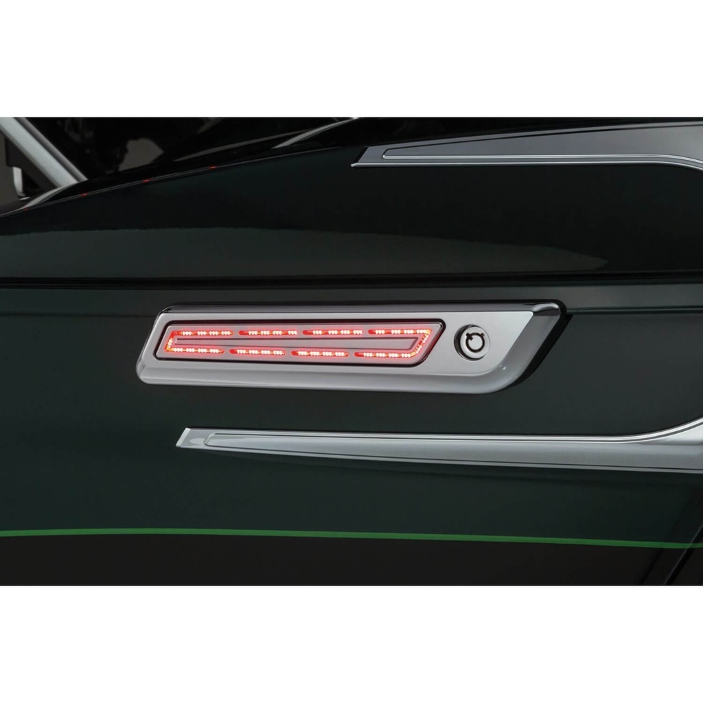 LED Saddlebag Hinge Accents, Chrome