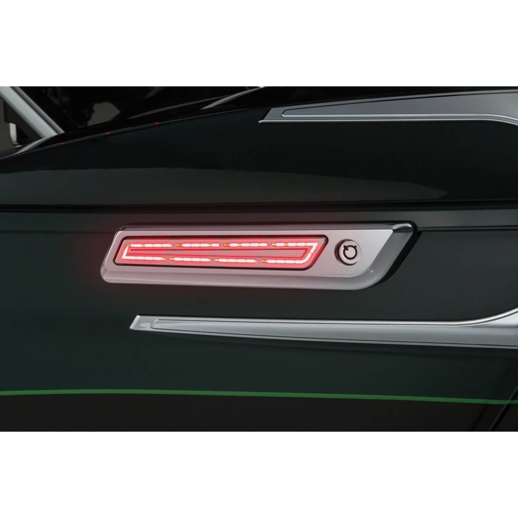 LED Saddlebag Hinge Accents, Chrome