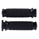 Grip Set, Diamond Contour Air SS, Domed, Black